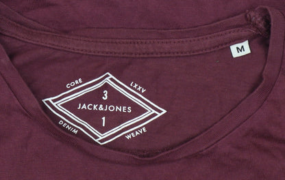 Mens UK Size M JACK & JONES Red  T-Shirt