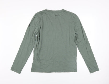 McKINLEY Men's Green Wool Blend Long Sleeve Outdoor Top M