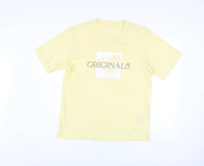 Mens UK Size M JACK & JONES Yellow  T-Shirt