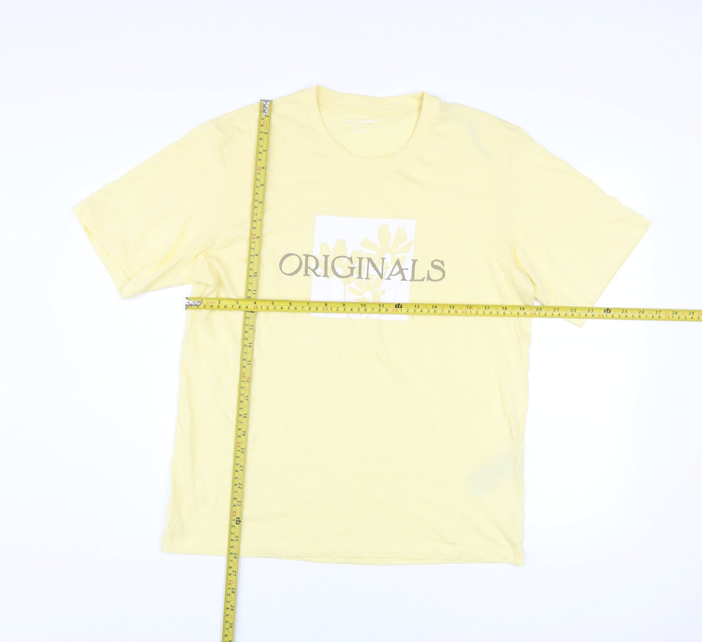 Mens UK Size M JACK & JONES Yellow  T-Shirt