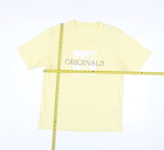 Mens UK Size M JACK & JONES Yellow  T-Shirt