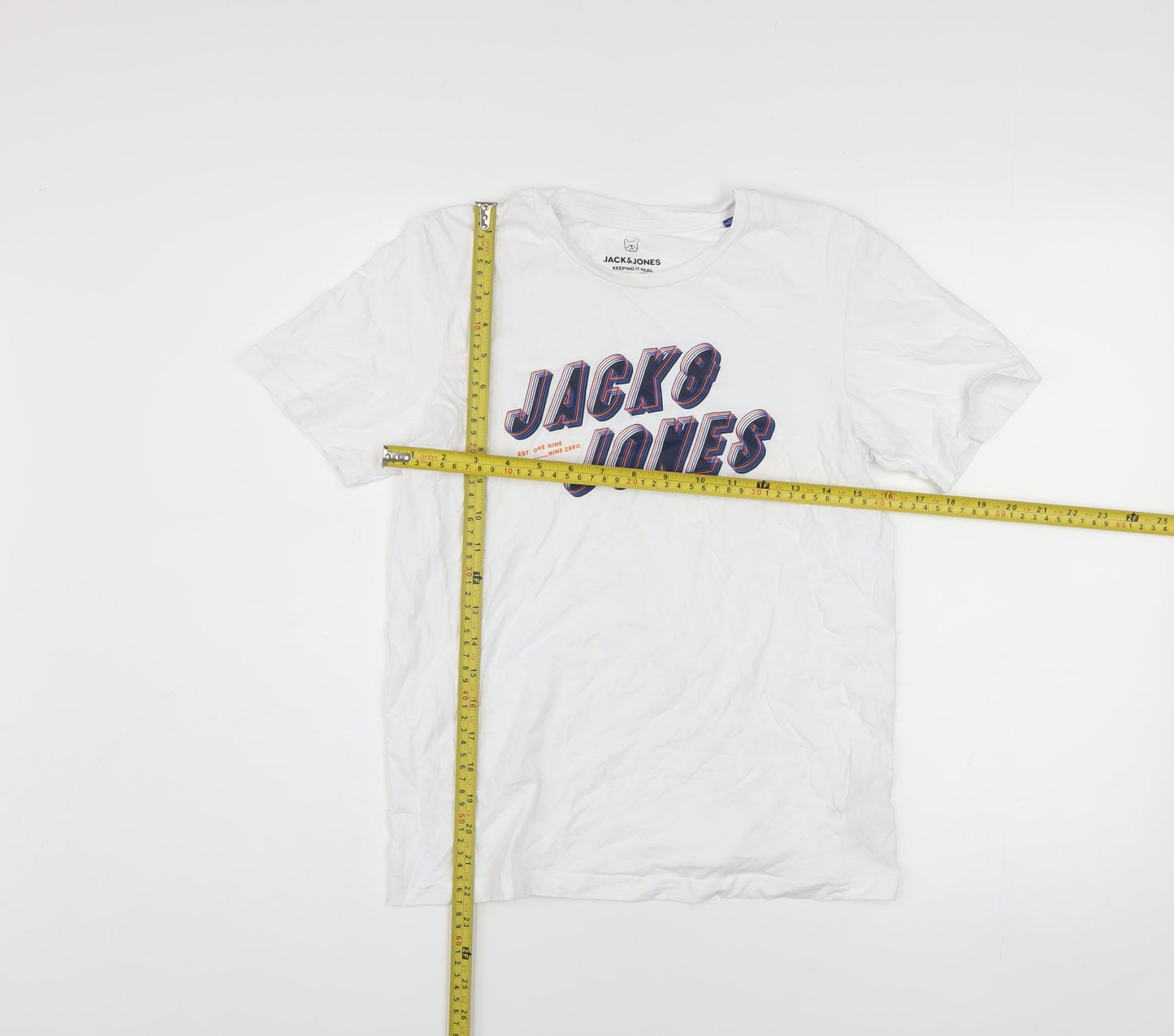 Boys UK Size 14 Years JACK & JONES White Basic T-Shirt