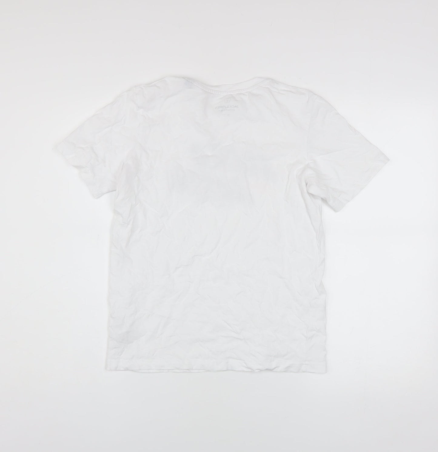 Boys UK Size 14 Years JACK & JONES White Basic T-Shirt