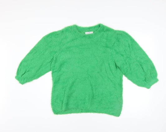Womens UK Size M Gallery Green Pullover Jumper