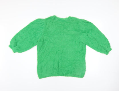 Womens UK Size M Gallery Green Pullover Jumper