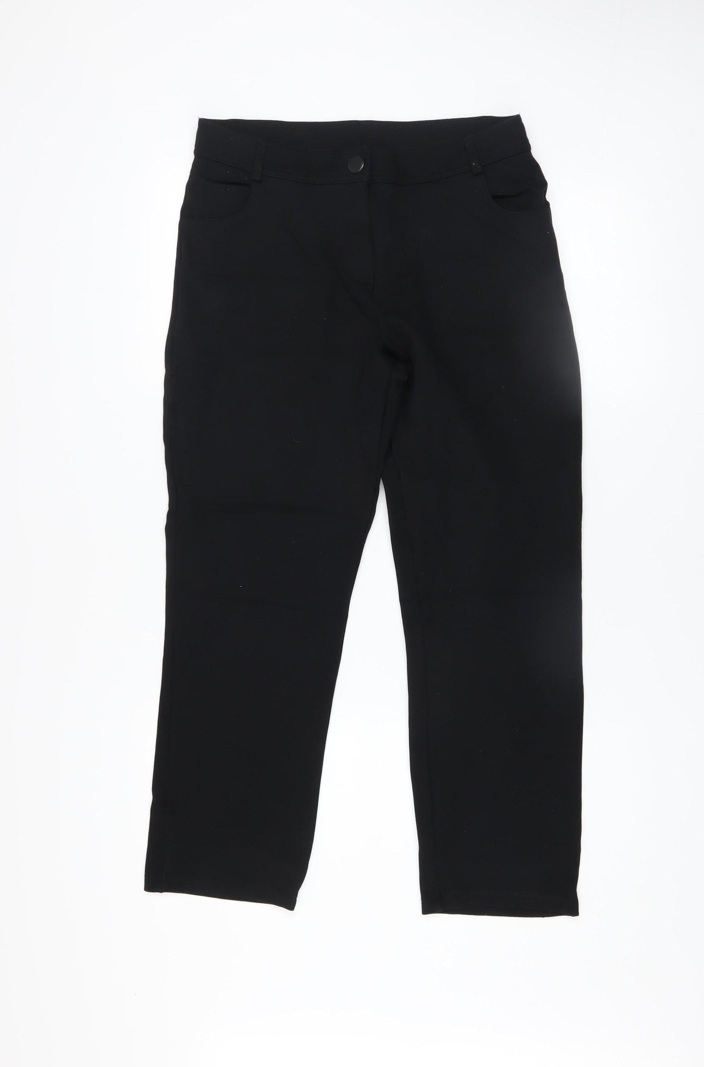Womens UK Size 10 Dunnes Stores Slim Fit CasualWorkwearBusiness Black Trousers