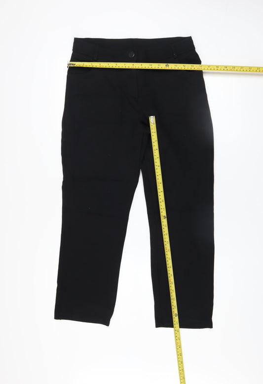 Womens UK Size 10 Dunnes Stores Slim Fit CasualWorkwearBusiness Black Trousers