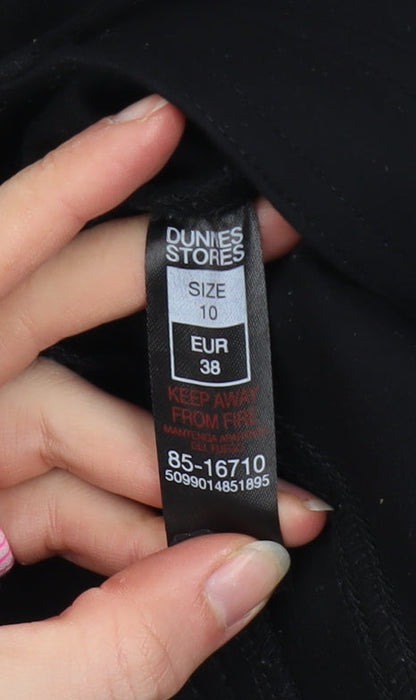 Womens UK Size 10 Dunnes Stores Slim Fit CasualWorkwearBusiness Black Trousers