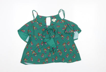 Womens UK Size 18 Monsoon Green Camisole Blouse