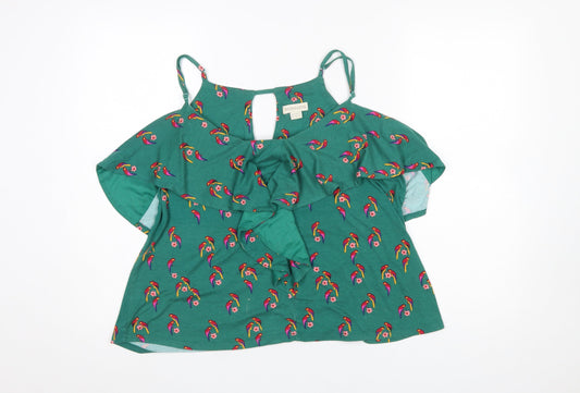 Womens UK Size 18 Monsoon Green Camisole Blouse