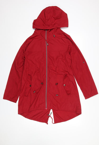 Womens UK Size S Atmosphere Red Parka Coat