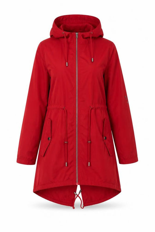 Womens UK Size S Atmosphere Red Parka Coat