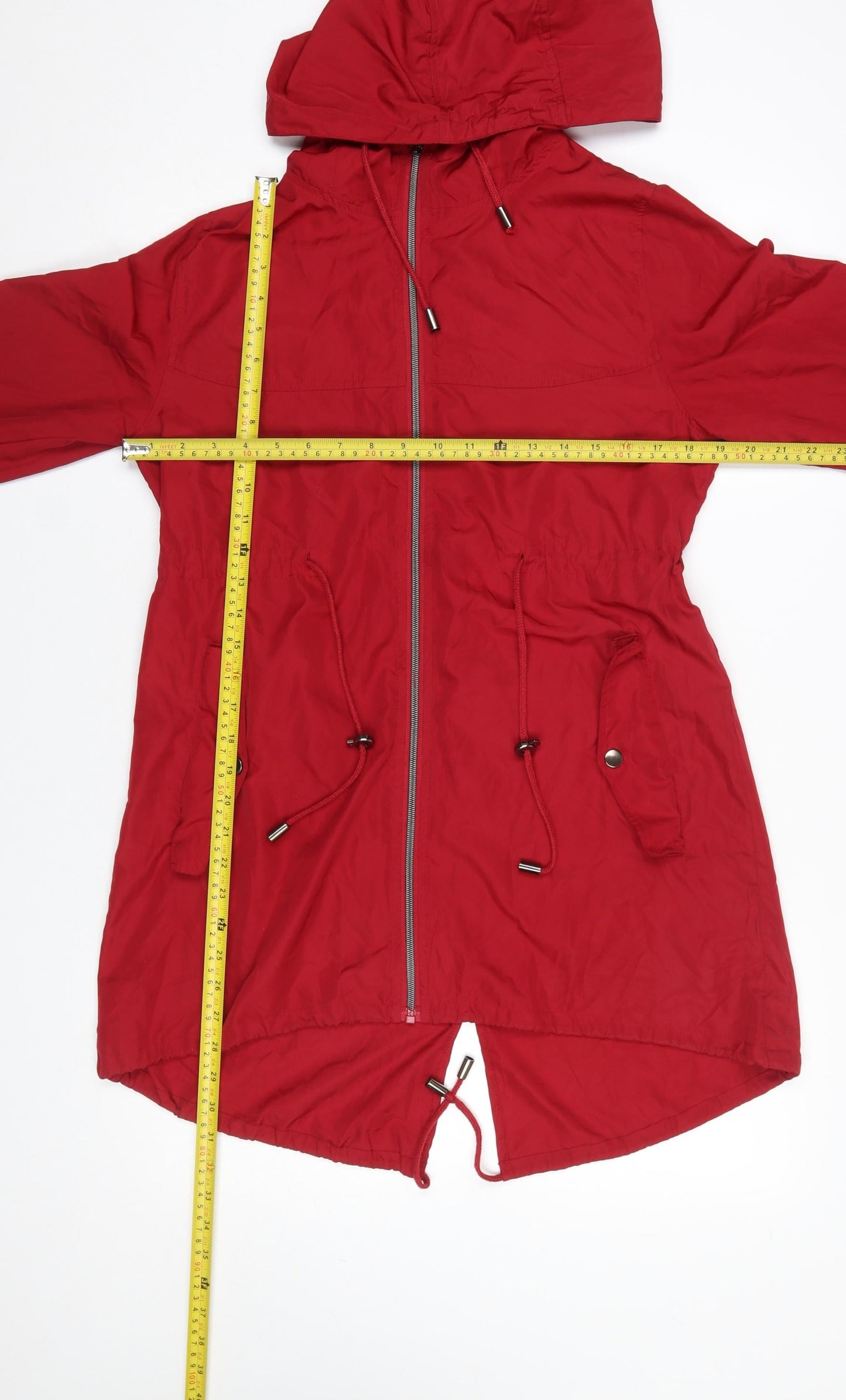 Womens UK Size S Atmosphere Red Parka Coat