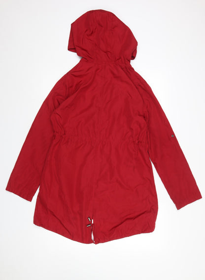 Womens UK Size S Atmosphere Red Parka Coat