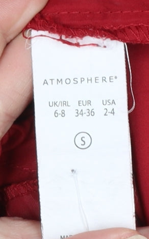 Womens UK Size S Atmosphere Red Parka Coat