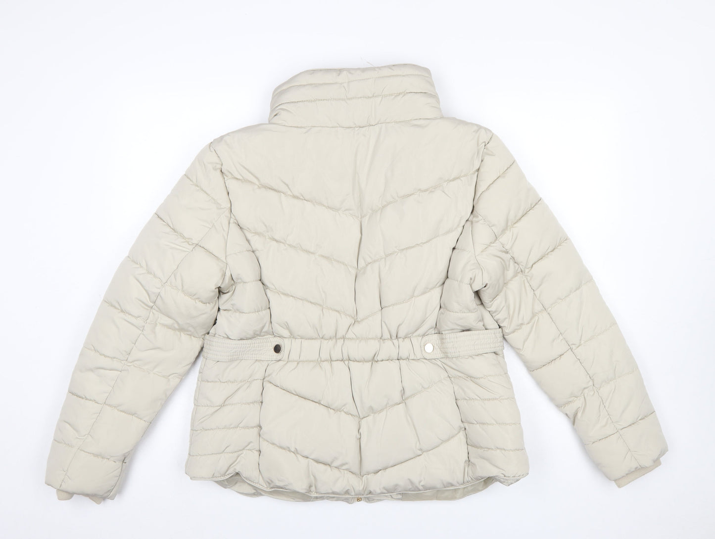 Womens UK Size L Primark Beige Puffer Jacket