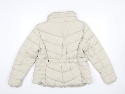 Womens UK Size L Primark Beige Puffer Jacket