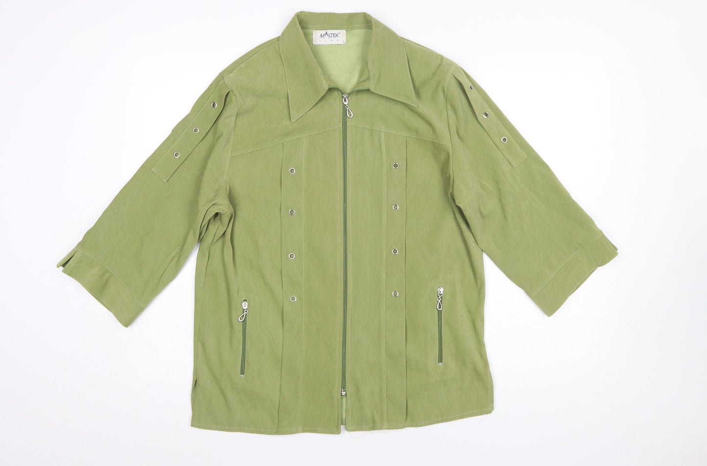 Womens UK Size L Mavtex Line Green Basic Jacket