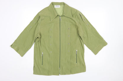 Womens UK Size L Mavtex Line Green Basic Jacket