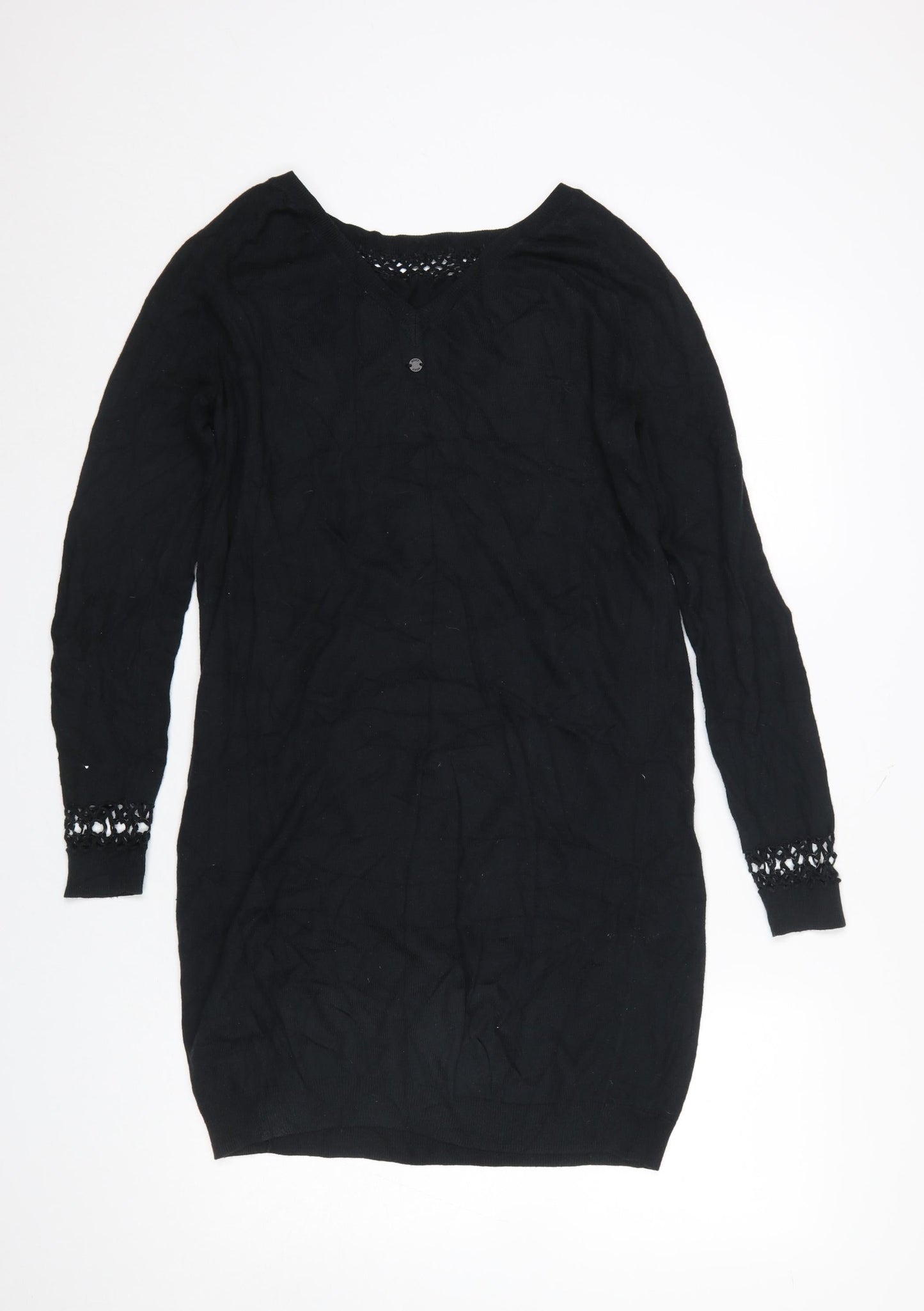 Womens UK Size S ROXY Black Pullover Jumper