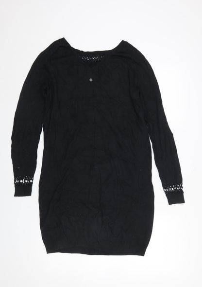 Womens UK Size S ROXY Black Pullover Jumper