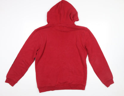 Mens UK Size S Animal Red Pullover Hoodie
