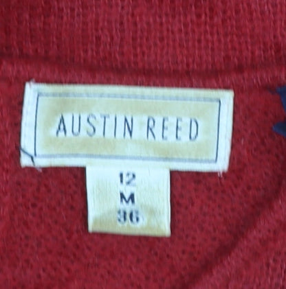 Womens UK Size 12 Austin Reed Red Pullover Jumper
