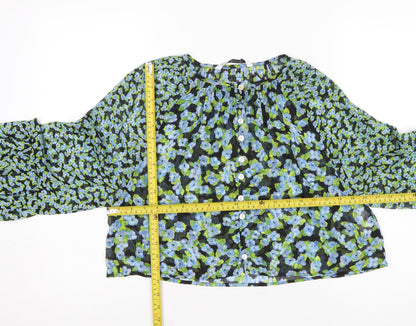 Womens UK Size 12 Zara Multicoloured Tunic Blouse