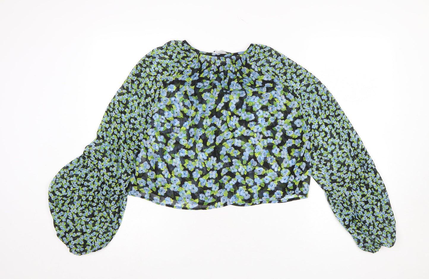 Womens UK Size 12 Zara Multicoloured Tunic Blouse