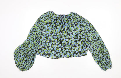 Womens UK Size 12 Zara Multicoloured Tunic Blouse
