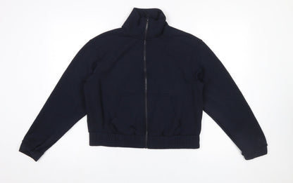 Womens UK Size S F&F Blue Full Zip Sweatshirt
