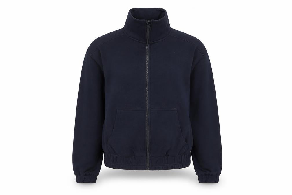 Womens UK Size S F&F Blue Full Zip Sweatshirt