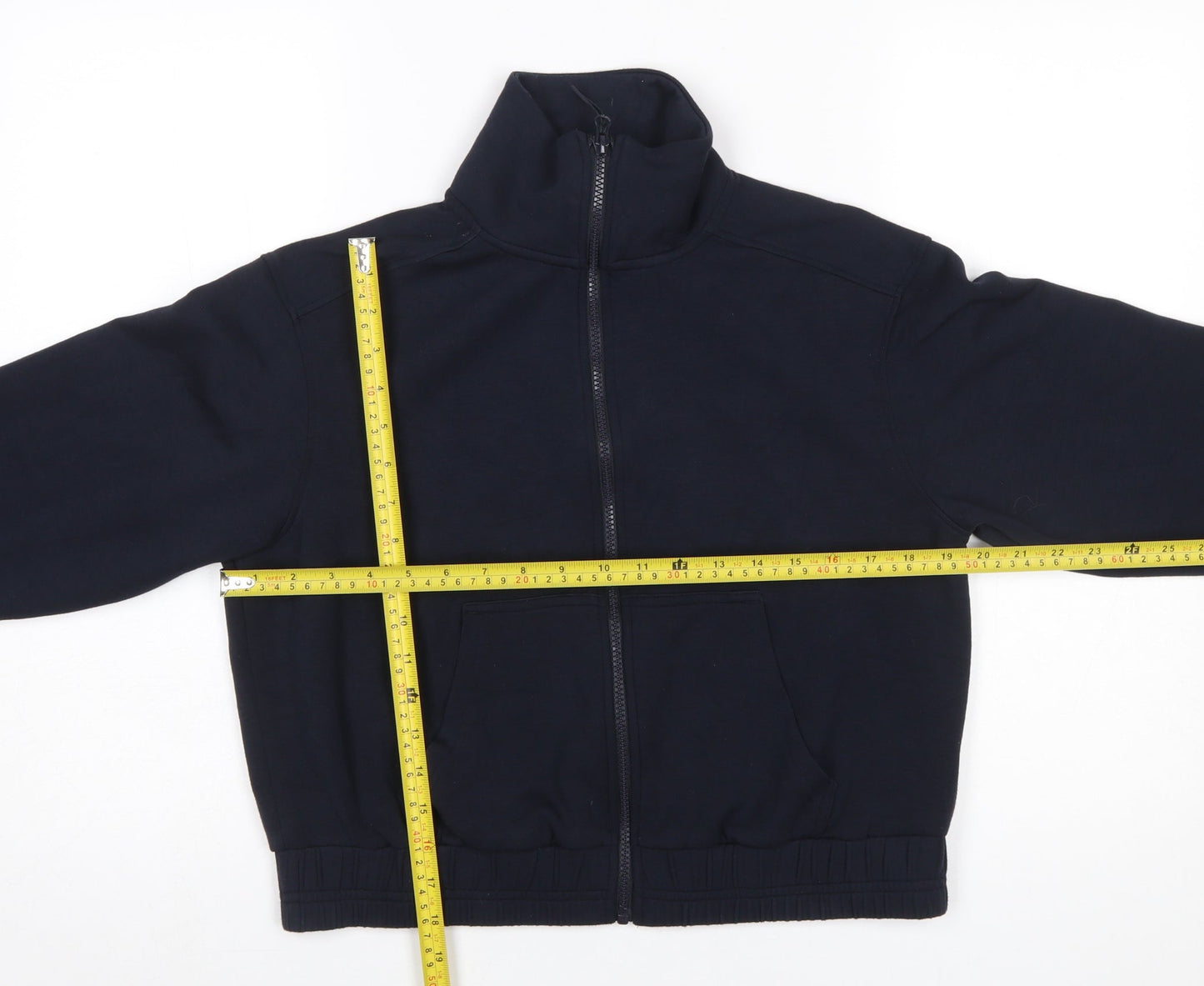 Womens UK Size S F&F Blue Full Zip Sweatshirt