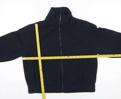 Womens UK Size S F&F Blue Full Zip Sweatshirt
