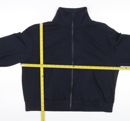 Womens UK Size M F&F Black Full Zip Sweatshirt