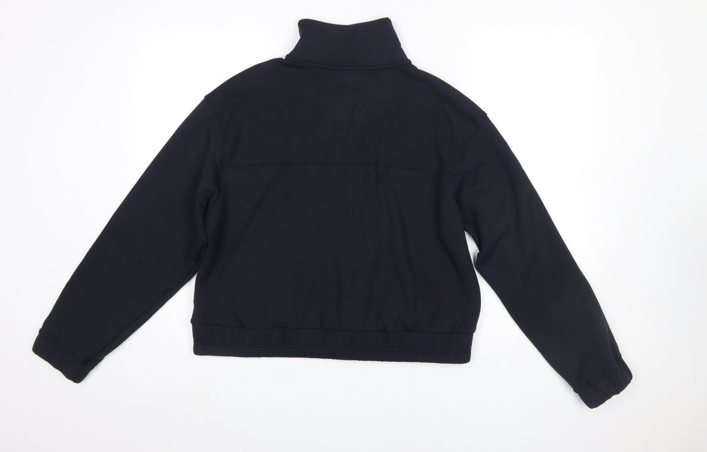 Womens UK Size M F&F Black Full Zip Sweatshirt