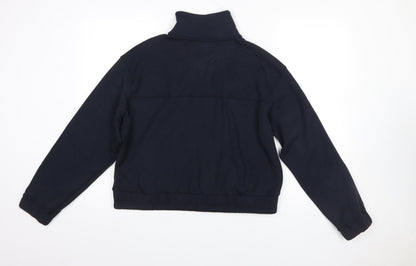 Womens UK Size M F&F Black Full Zip Sweatshirt