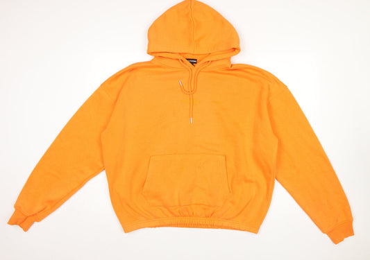 Womens UK Size M PRETTYLITTLETHING Orange Pullover Hoodie
