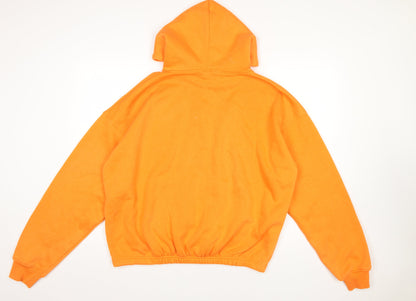 Womens UK Size M PRETTYLITTLETHING Orange Pullover Hoodie