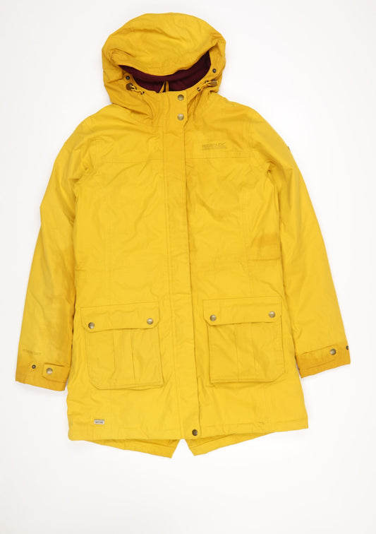 Womens UK Size 12 Regatta Yellow Parka Coat