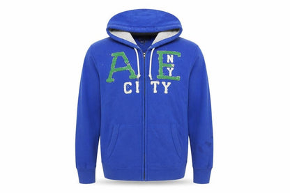 Mens UK Size XL American Eagle Outfitters Blue Full Zip Hoodie