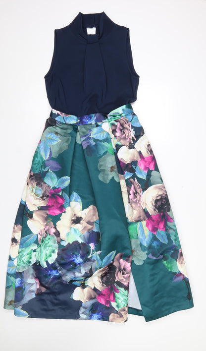 Womens UK Size 10 Closet London Fit & Flare Dress