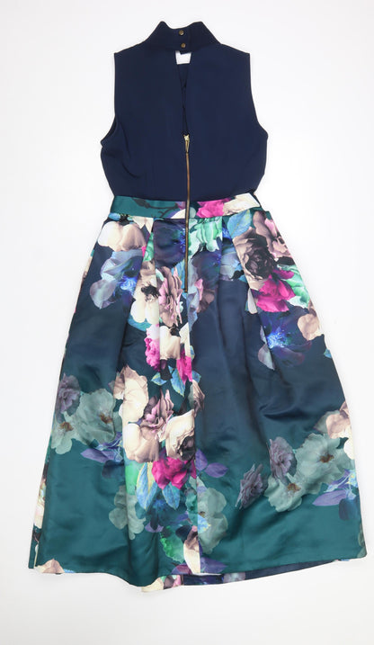 Womens UK Size 10 Closet London Fit & Flare Dress
