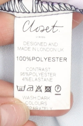 Womens UK Size 10 Closet London Fit & Flare Dress