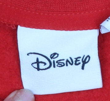 Womens UK Size XS Disney Red Pullover Sweatshirt