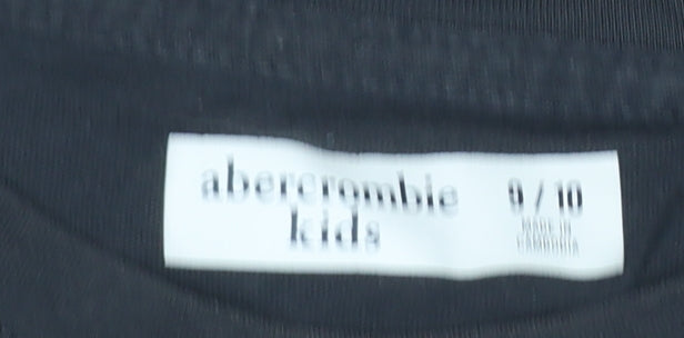 Boys UK Size 9-10 Years abercrombie kids Black Basic T-Shirt