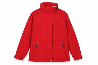Crosshatch Women's Red Windbreaker Jacket M Water Resistant Lined