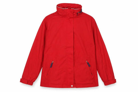 Crosshatch Women's Red Windbreaker Jacket M Water Resistant Lined