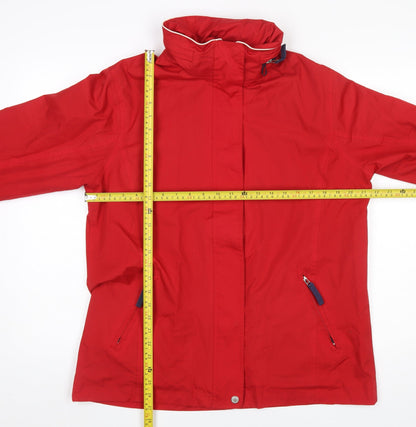 Womens UK Size M Crossfield Red Windbreaker Coat