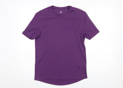 Mens UK Size XS Dunnes Stores Purple Running & JoggingGym & TrainingWalking T-Sh